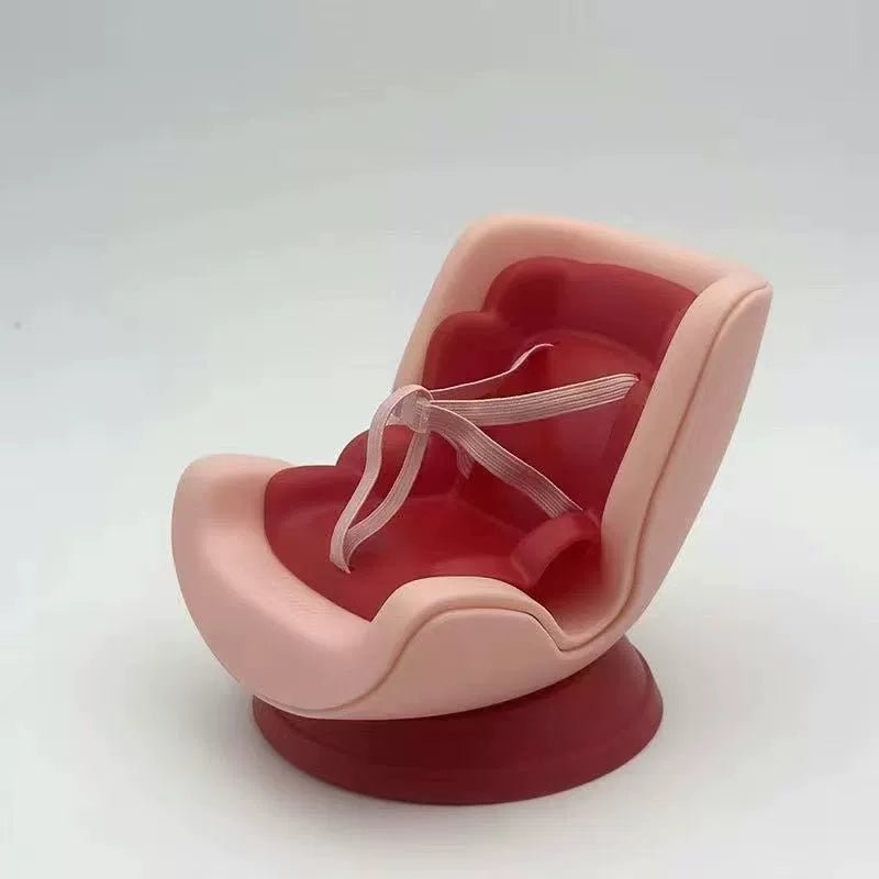 LABUBU car seat second generation sit party vinyl rabub car out trend seat