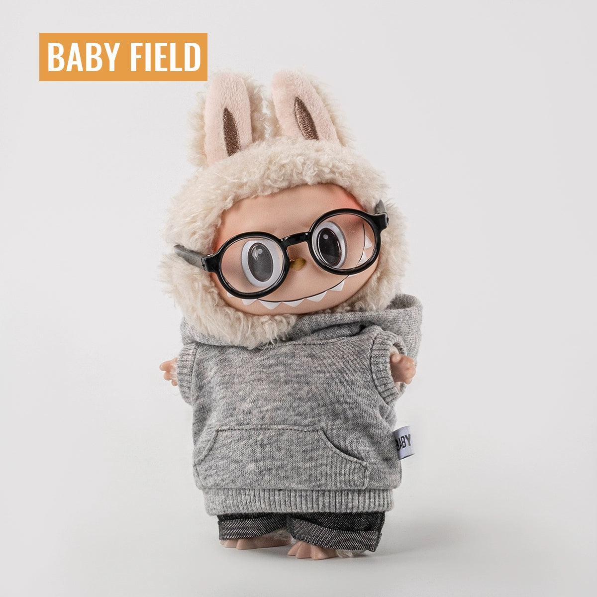 Rybubu × Babyfield Rabub clothes Macaron sitting 17cm vinyl LABUBU baby clothes short sleeves