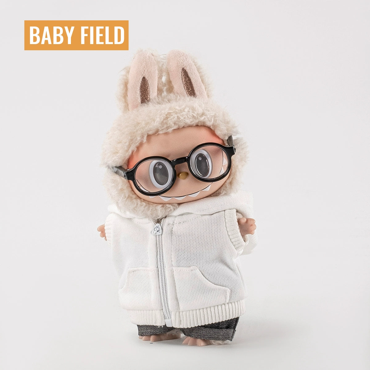 Rybubu × Babyfield Rabub clothes Macaron sitting 17cm vinyl LABUBU baby clothes short sleeves
