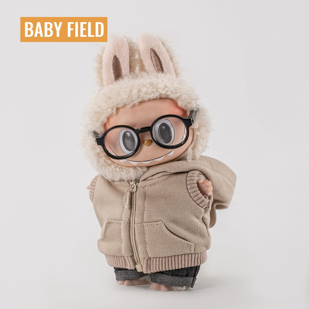 Rybubu × Babyfield Rabub clothes Macaron sitting 17cm vinyl LABUBU baby clothes short sleeves