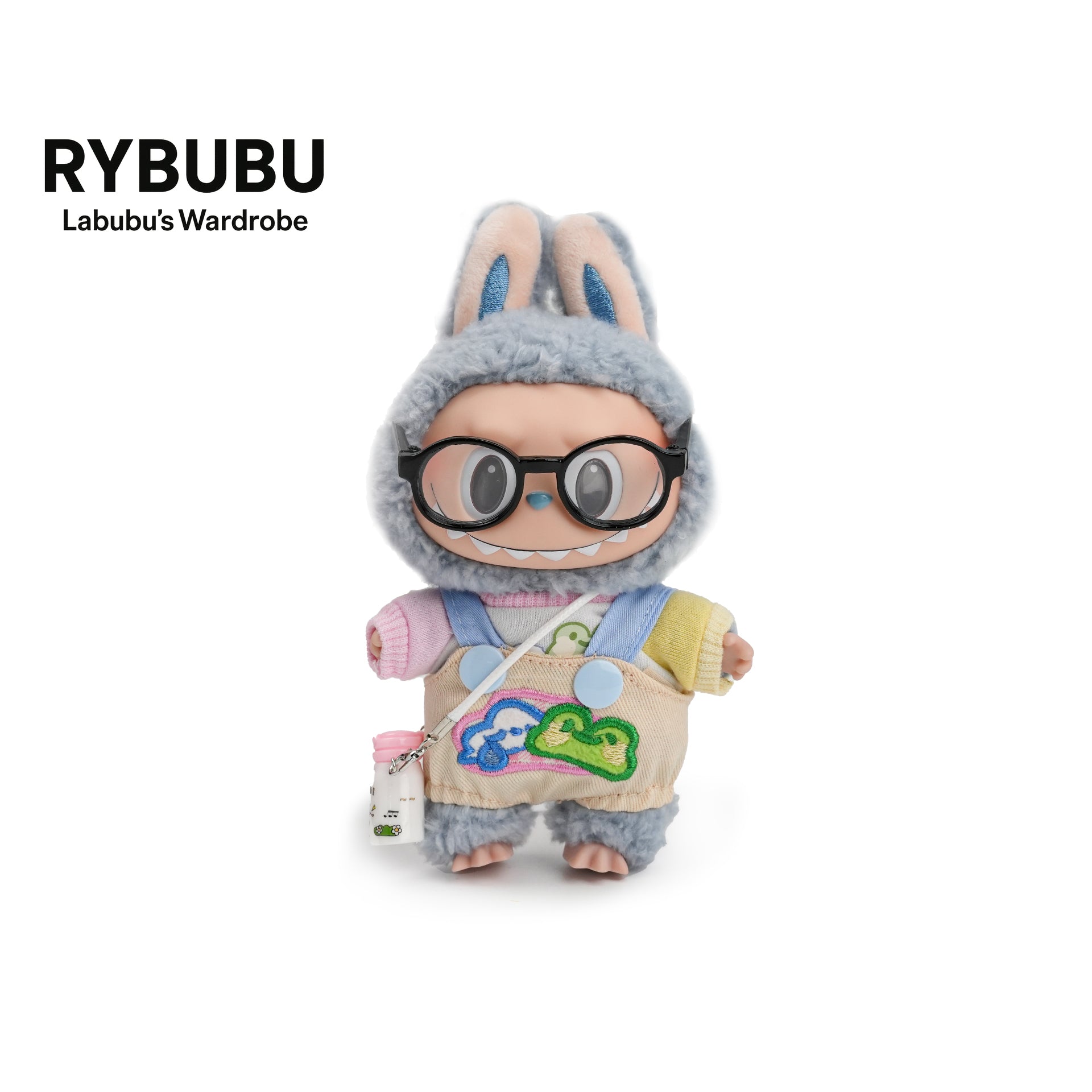 RYBUBU LABUBU vinyl sitting party, sweet silk, plush blind box cute baby clothes