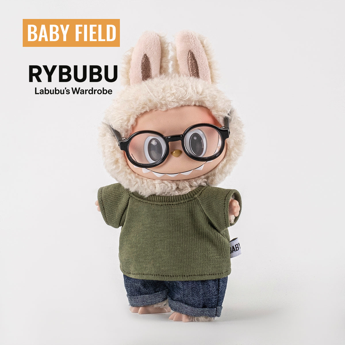 Rybubu × Babyfield labubu Macaron vinyl doll handmade clothes trendy baby clothes