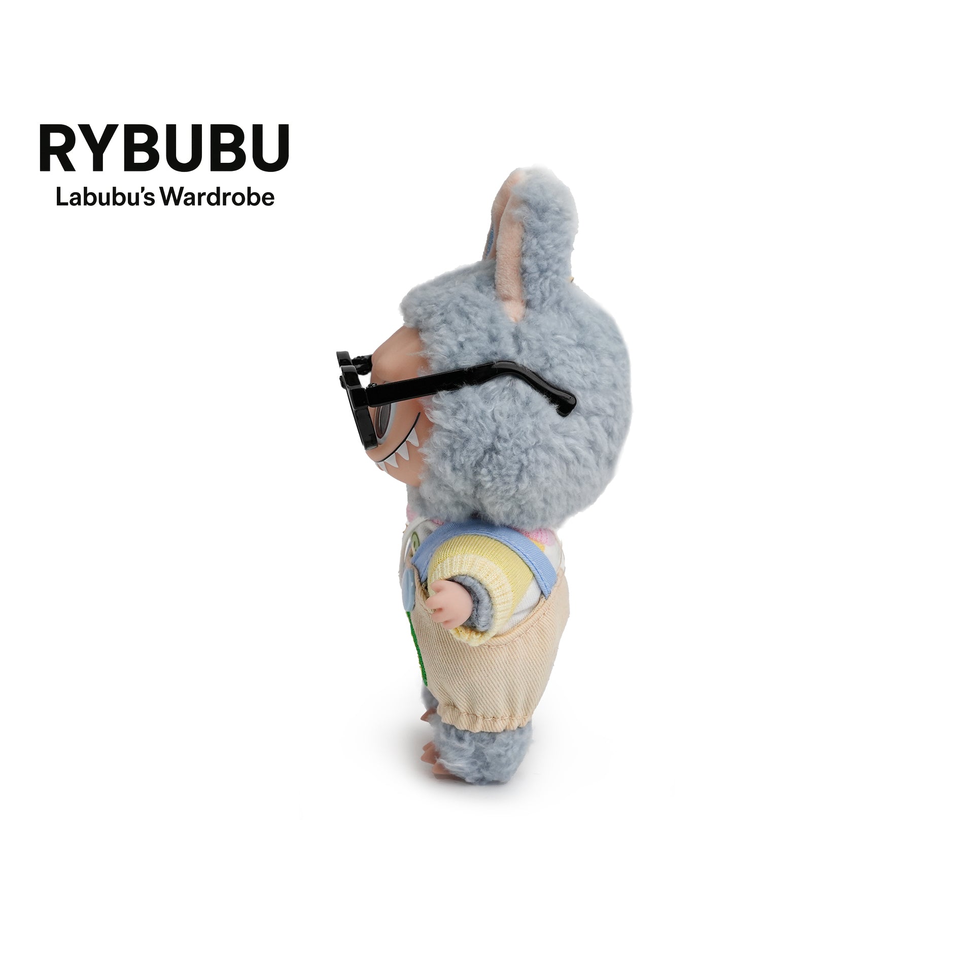 LABUBU vinyl heart macaron, plush blind box cute baby clothes
