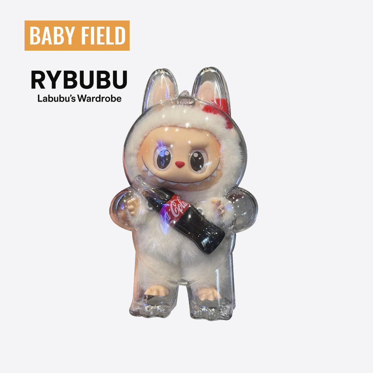 Rybubu × Babyfield labubu macaron transparent acrylic protective case display box