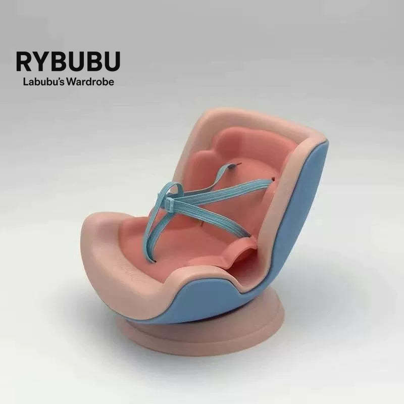 LABUBU car seat second generation sit party vinyl rabub car out trend seat