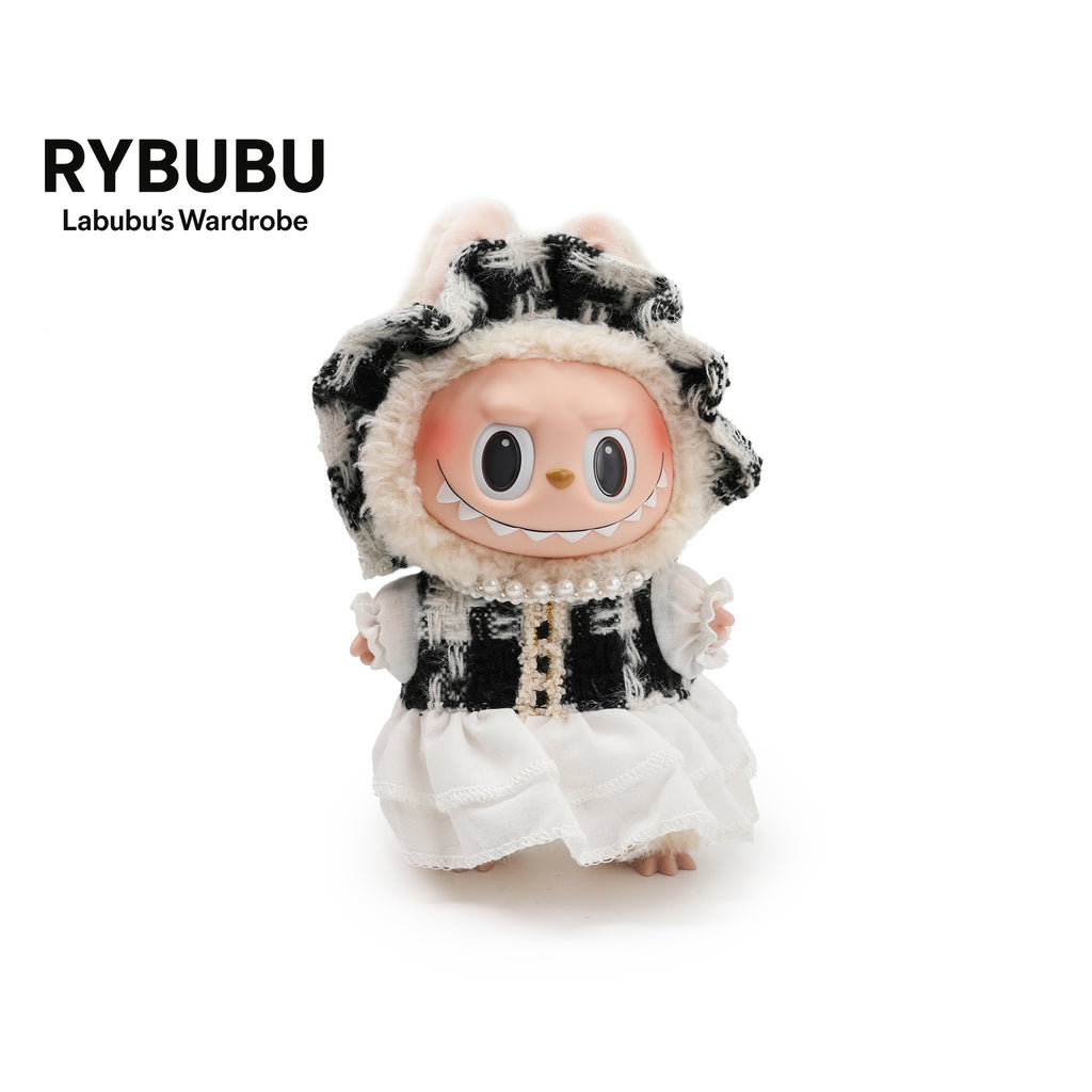 RYBUBU LABUBU vinyl sitting party, sweet silk, plush blind box cute baby clothes