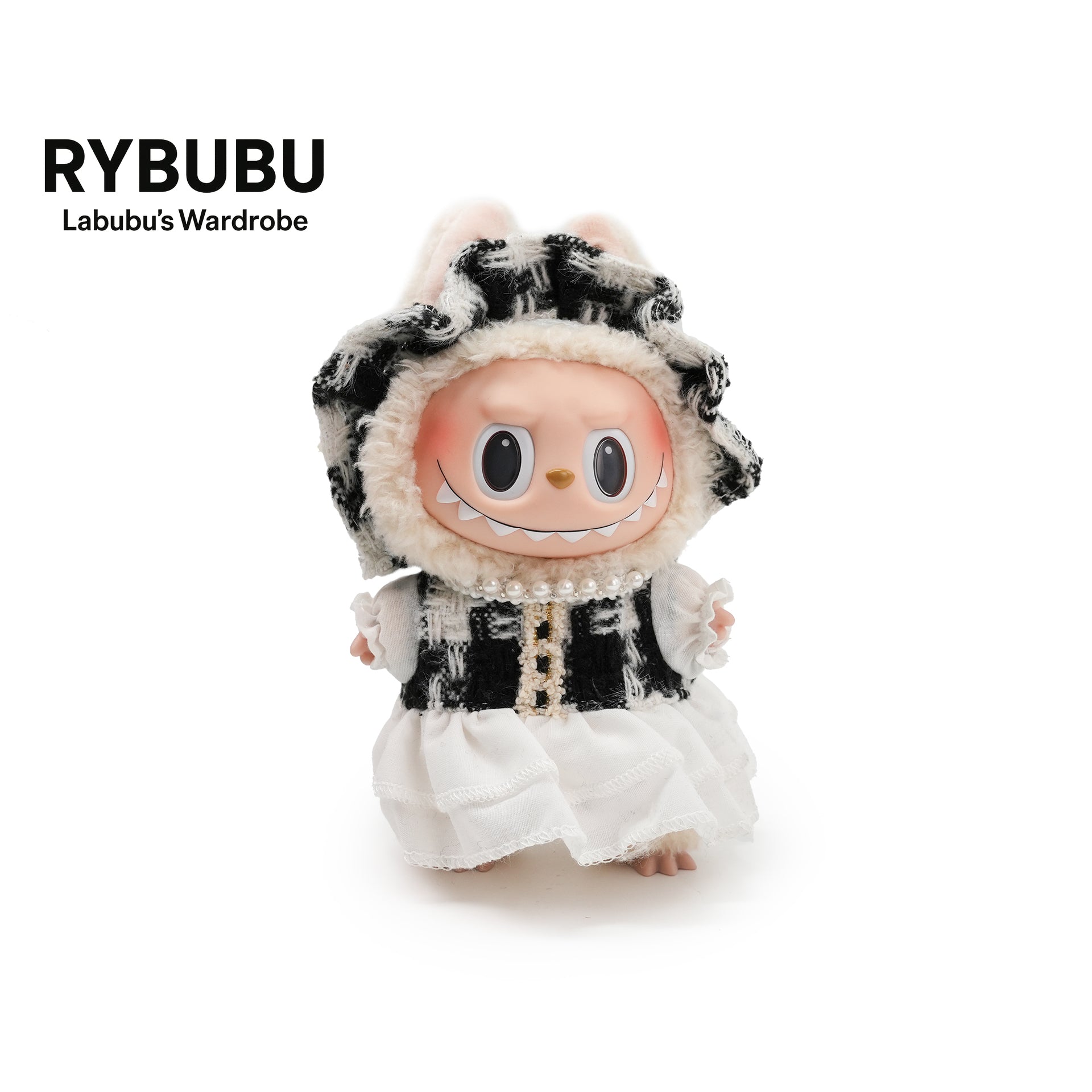 RYBUBU LABUBU vinyl sitting party, sweet silk, plush blind box cute baby clothes