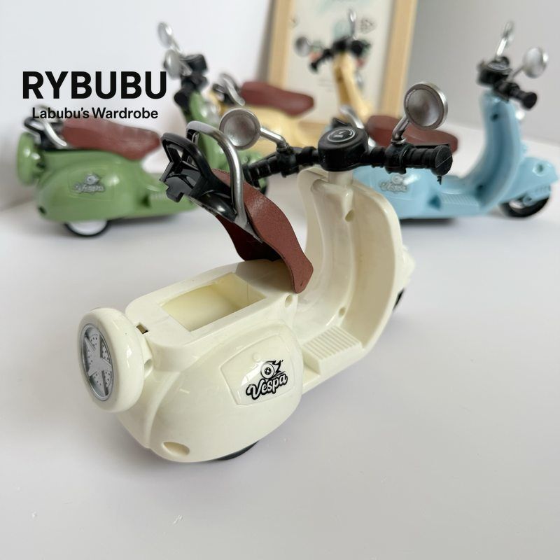 RYBUBU motorcycle 123rd generation vinyl blind box doll inertia small motorcycle keychain rag seat new product