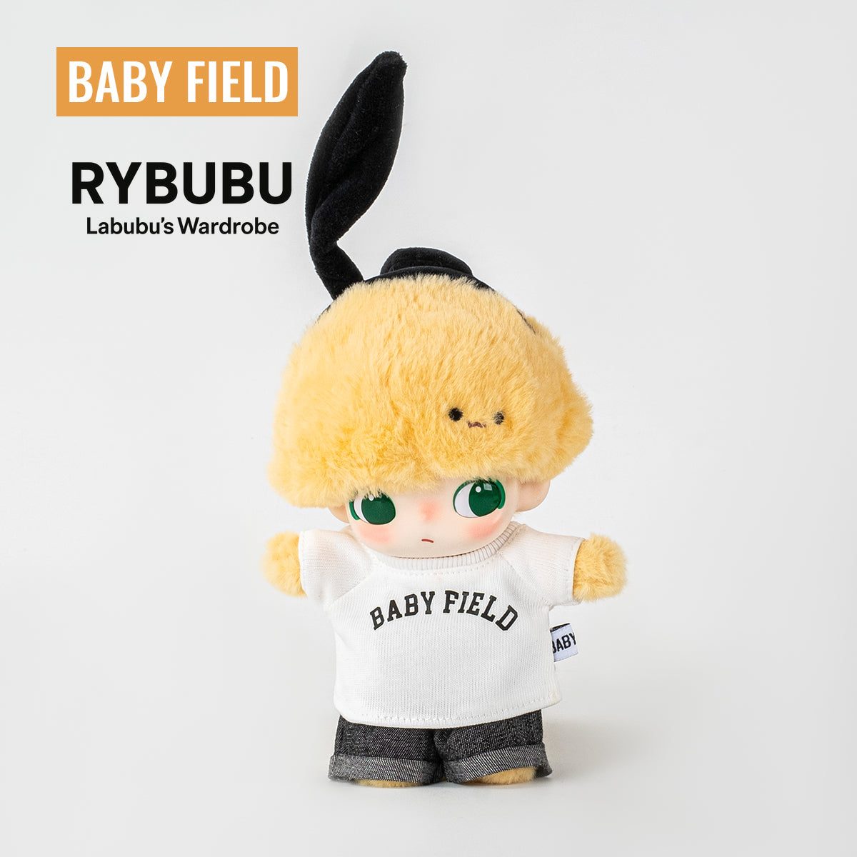 Rybubu × Babyfield doll clothes dimoo joint vinyl pendant baby clothes logo printing short sleeves